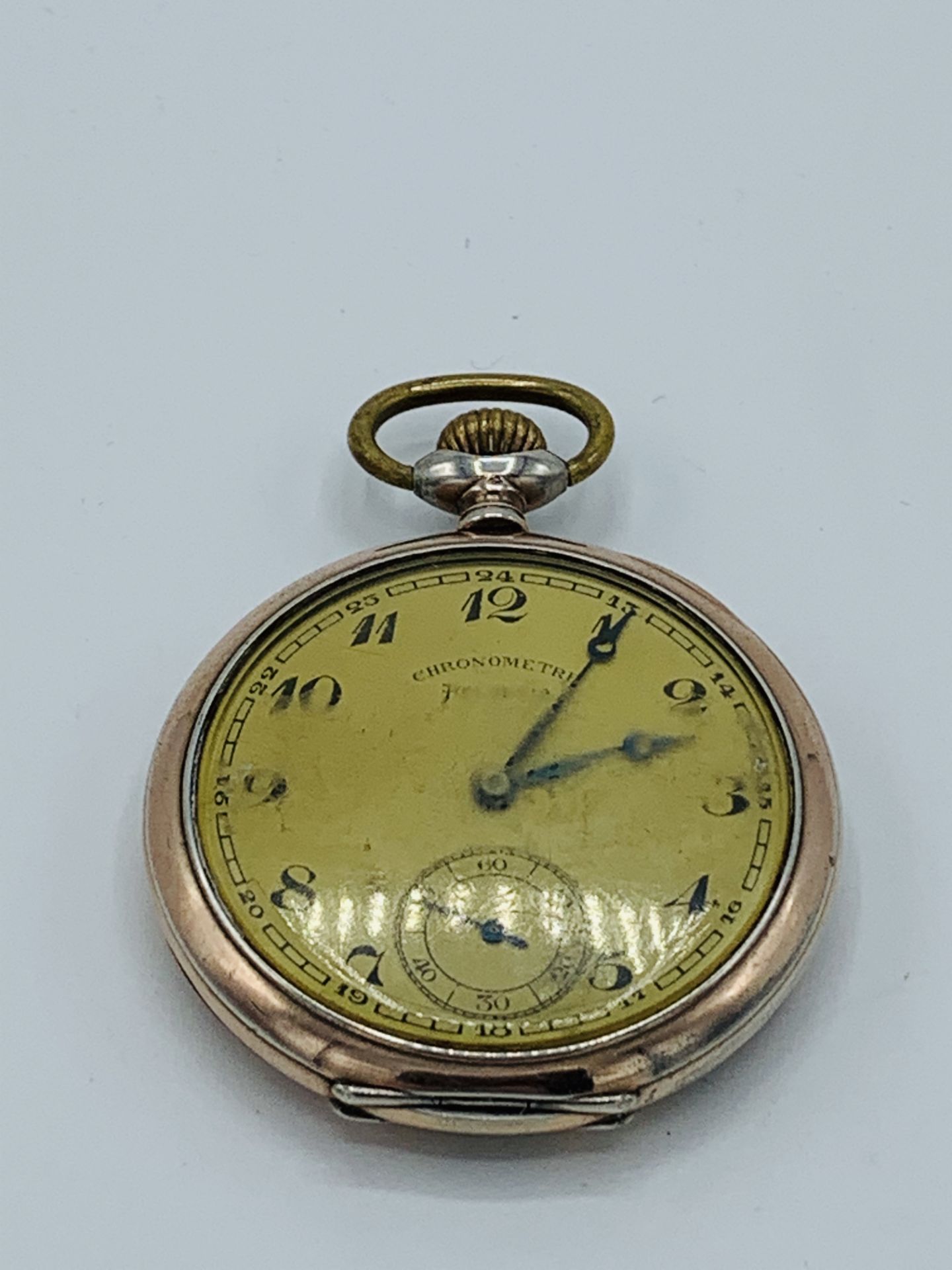 800 silver case pocket watch stamped Chronometre Helvetia. Going order