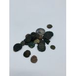 Approximately 30 Roman coins