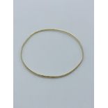 14ct gold bangle, 3.3gms