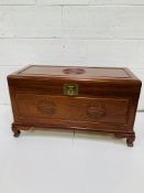 Chinese hardwood Camphor chest 92 x 45 x 51