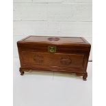 Chinese hardwood Camphor chest 92 x 45 x 51