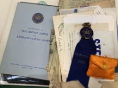 Collection of ephemera relating to the British Empire and Commonwealth Games 1958.