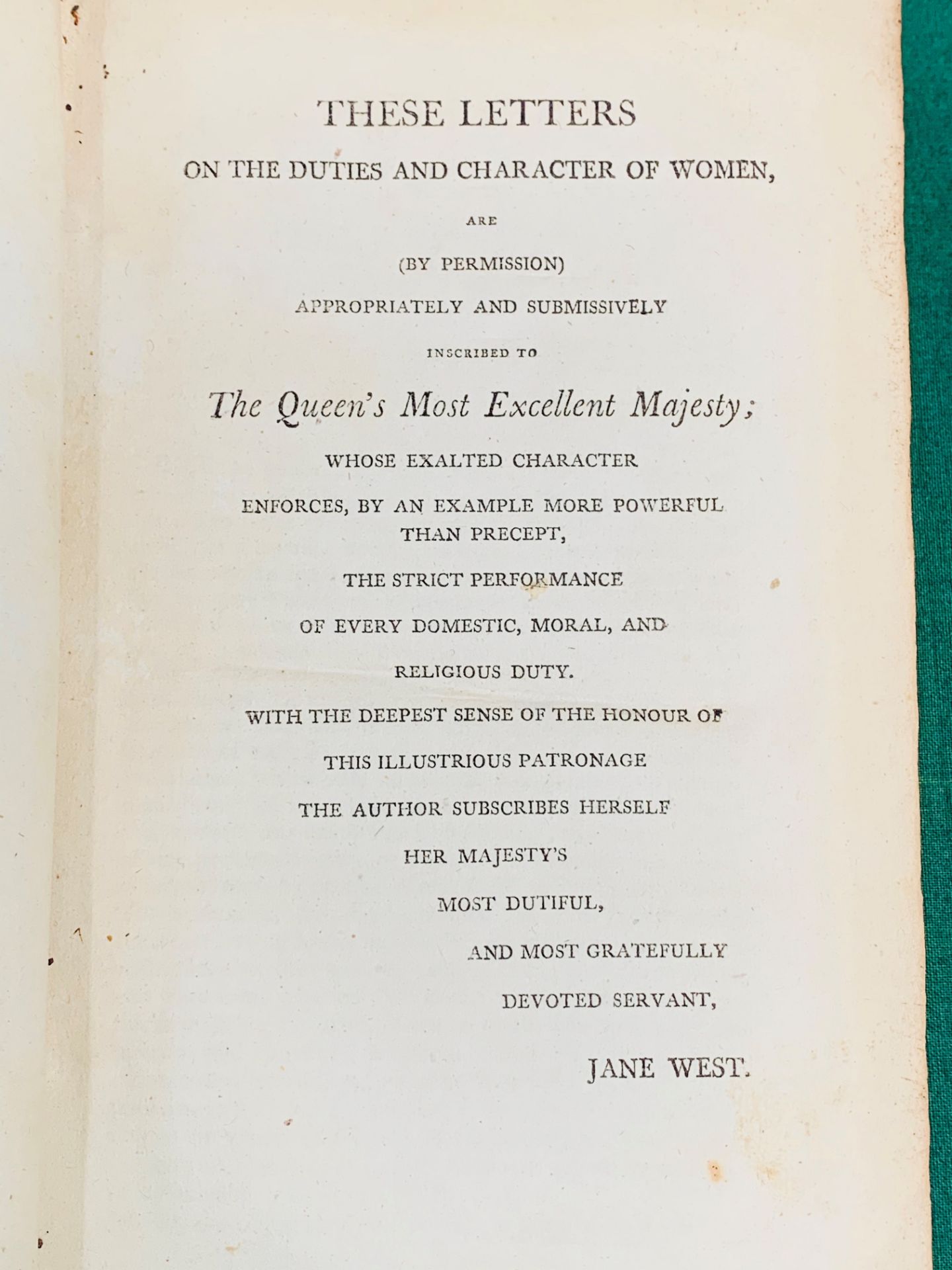 Letters to a Young Lady by Mrs Jane West, published New York 1806 - Image 4 of 4