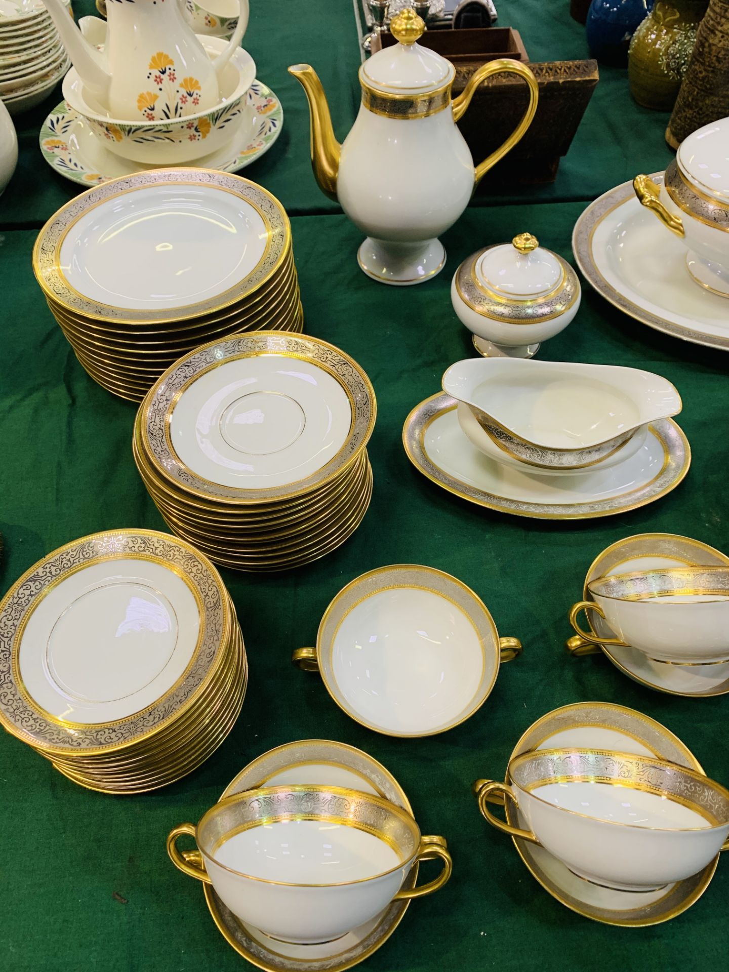 A part L. Bernardaud Limoge porcelain "Vulcan" pattern dinner service, retailed by Aspre. - Image 2 of 3