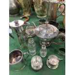 Quantity of silver plated cutlery, silver plated teapot and other plated ware