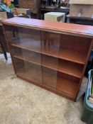 Gordon Russell teak glass fronted bookcase