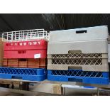 Large quantity of dishwasher baskets.