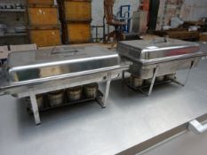 2 x chafing dishes.