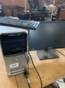 Dimension 5150 computer, Acer keyboard and Samsung monitor