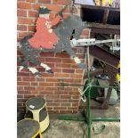 Metal weather vane depicting a Highwayman.