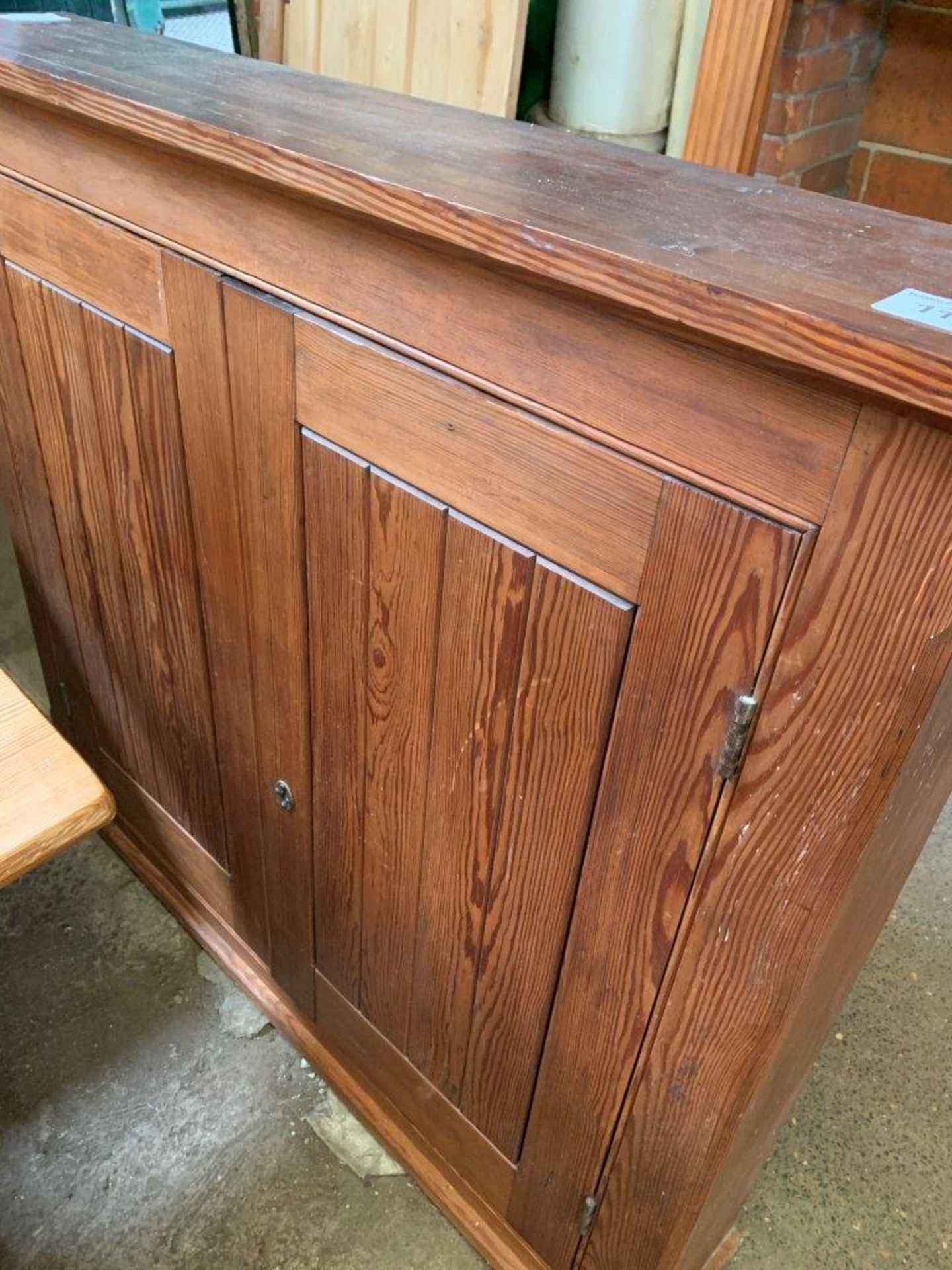 Pine kitchen cupboard.