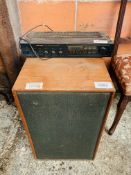 2 Goodmans G Magnum - K2 floor standing speakers together with Memorex SA-4045 stereo amplifier.