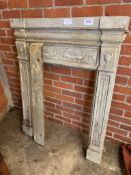 Cast iron fire surround 93 x 7 x 121cms.