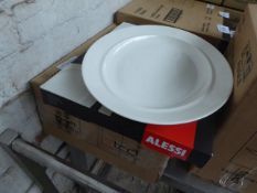 4 oval serving plates