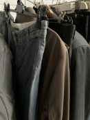 6 items of new men's clothing - trousers, jackets and coats, mainly large sizes.