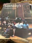 Large quantity of Sotheby's and Christies' auction catalogues mainly from the early 2000's.