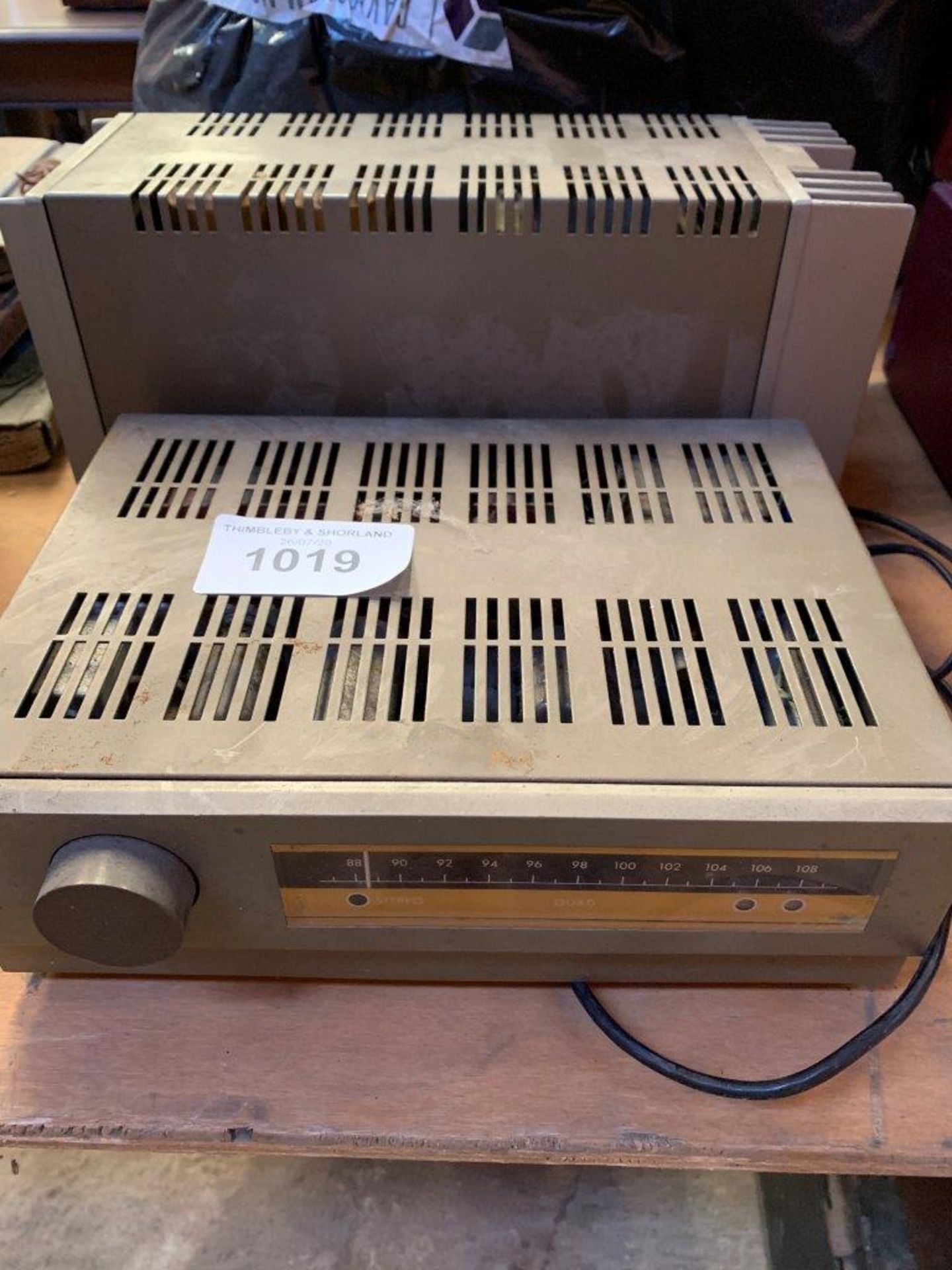 Quad FM11 tuner and Quad 303 power amplifier.