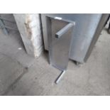 Stainless steel wall shelf with bracket 120 x 30cms