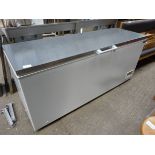 Extra large stainless steel polar chest freezer.