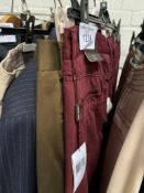 6 items of new men's clothing - trousers, jackets and coats, mainly large sizes.