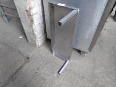 Stainless steel wall shelf with bracket 120 x 30cms