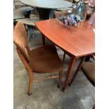 Danish 'Vanson' 1950's teak extendable table together with 3 chairs and 2 carvers.