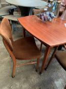 Danish 'Vanson' 1950's teak extendable table together with 3 chairs and 2 carvers.