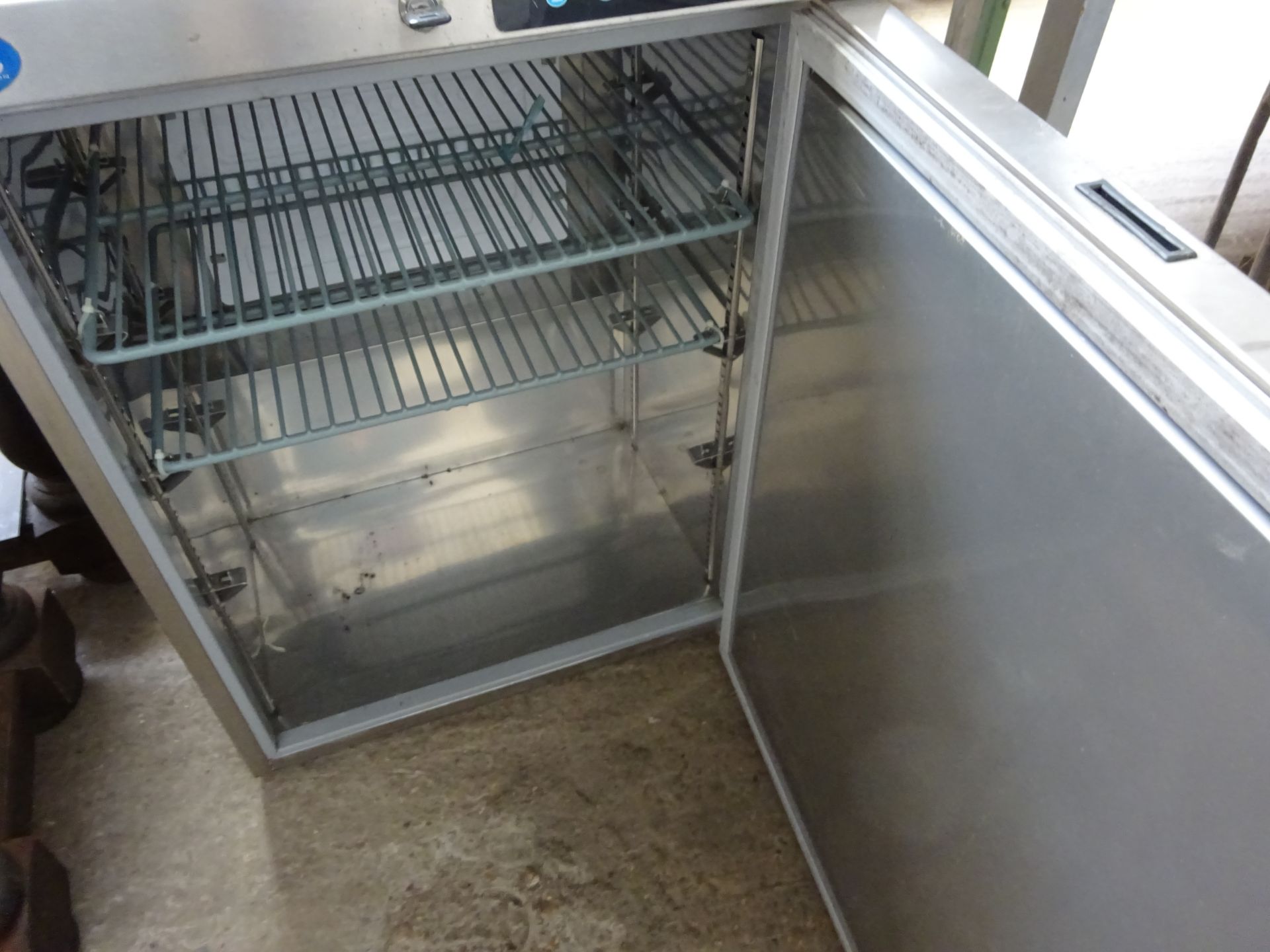 Stainless steel single door fridge. - Image 2 of 2