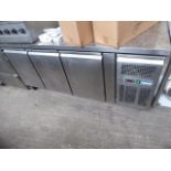 Polar 3 door counter fridge 180 x 70 x 84cms