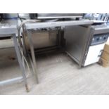 Stainless steel prep table 90 x 90 x 92cms