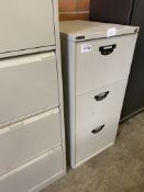 Three Bisley and Triumph filing cabinets.