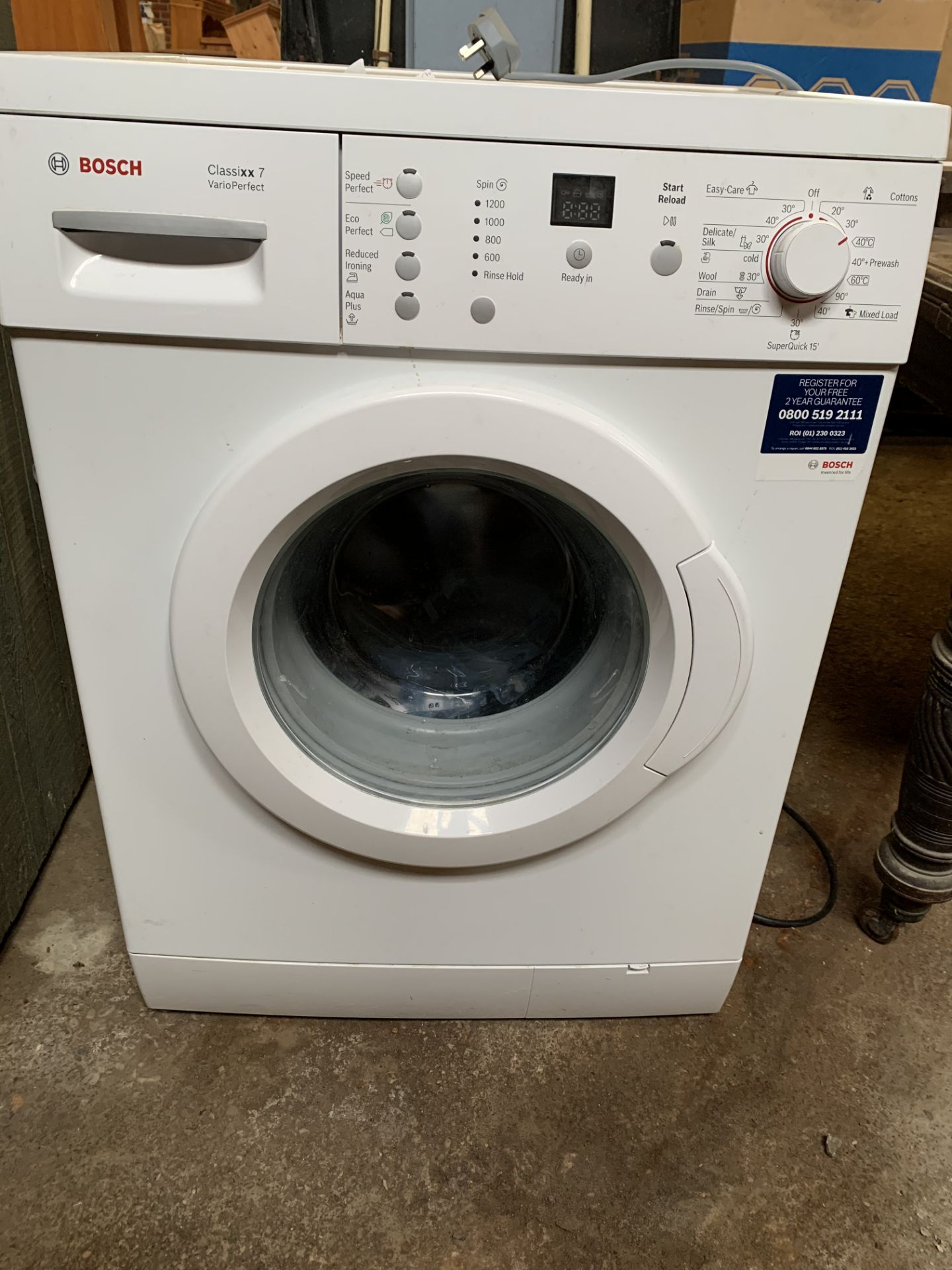 Bosch Classixx 7 vario washing machine.