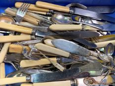 A quanitty of silver plate ware together with a quantity of bric a brac including a Ladybird book,