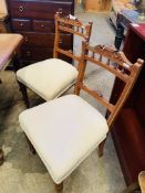 4 Mahogany Edwardian dining chairs