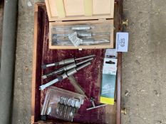 Box of mortice chisels and bits.