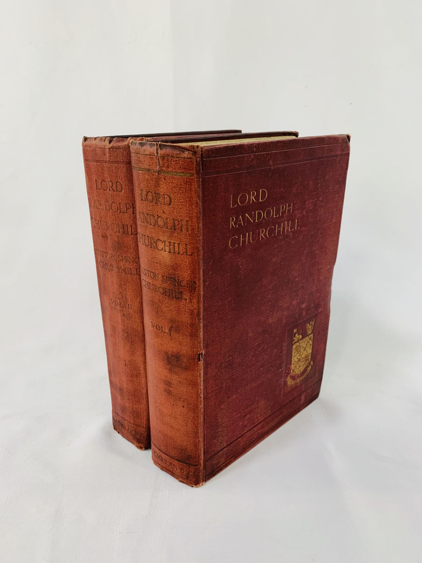 Lord Randolph Churchill by Winston Chuchill. 2 volumes, published in 1906, first edition.