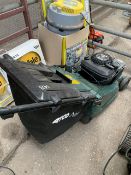 Atco Admiral 16SE rotary mower with rear roller.