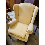 Wing back armchair