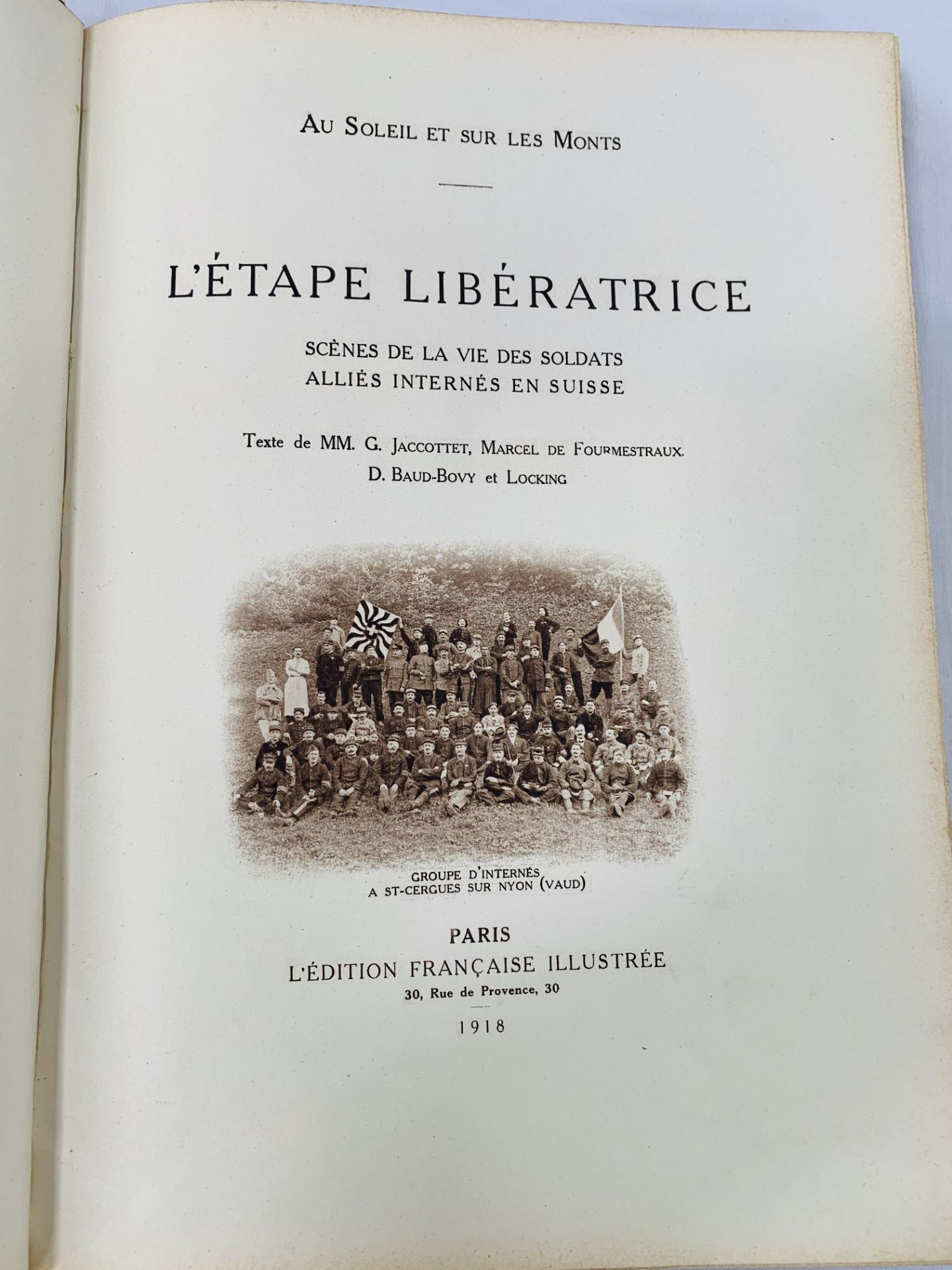 French World War I history "L'Etape Liberatrice", published Paris 1918. - Image 2 of 2