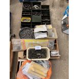 Quantity of various screws, nuts and bolts and other fittings.
