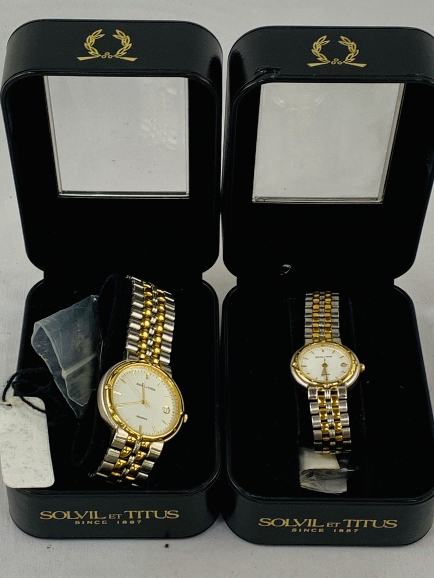 Two watches by Solvil et Titus, gentleman's and lady's.