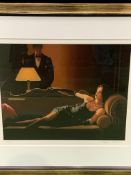 Framed and glazed Jack Vettriano print, Along Came a Spider, silkscreen limited edition 43/295.