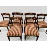 Set of 6 Victorian mahogany dining chairs, 4 chairs and 2 carvers,