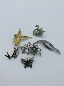 Collection of brooches