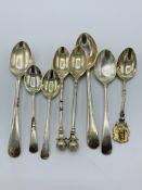 8 silver teaspoons