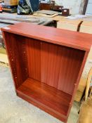 Toy chest and bookshelves