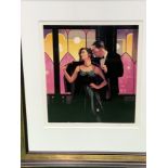 Framed and glazed Jack Vettriano print, 'Words of Wisdom', limited edition silkscreen 174/29