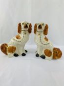 Pair of Staffordshire dogs.