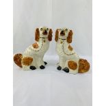 Pair of Staffordshire dogs.