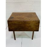 Late 18th Century mahogany drop leaf table, with end drawer.